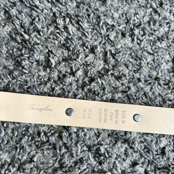 Garuglieri Neon Green Silver Studs Waist Belt Sz M Italian Leather Designer New
